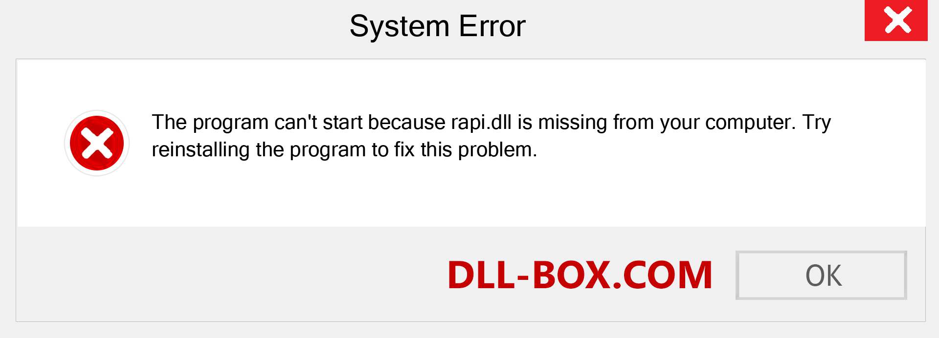  rapi.dll file is missing?. Download for Windows 7, 8, 10 - Fix  rapi dll Missing Error on Windows, photos, images